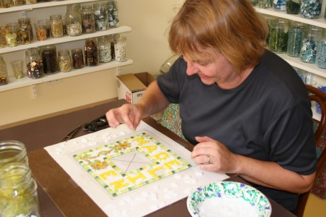 Majken at work