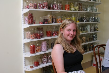 Louise at the studio