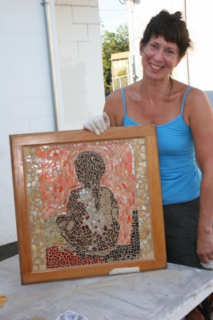 Mari girl wall hanging