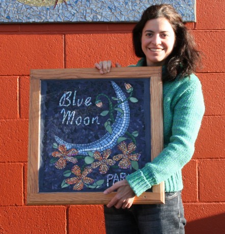 Susan and her mosaic